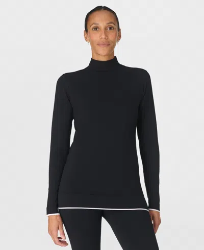 Sweaty Betty Women's High Neck Base Layer Top In Black