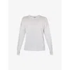 Sweaty Betty After Class Crop Sweatshirt In Light Grey Marl