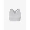 Sweaty Betty Gaia Yoga Sports Bra In Light Grey Marl