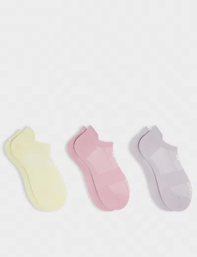 Sweaty Betty Women's Lightweight Trainer Socks 3 Pack In Purple