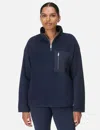 Sweaty Betty Mallow Fleece Half-zip Pullover In Blue