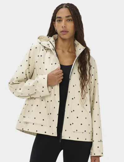 Sweaty Betty Women's Motion Waterproof Cropped Parka In Cream