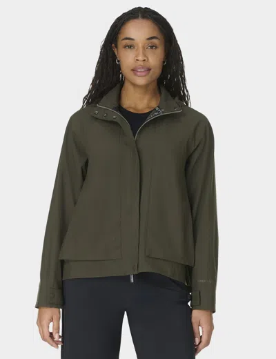 Sweaty Betty Women's Motion Waterproof Cropped Parka In Green