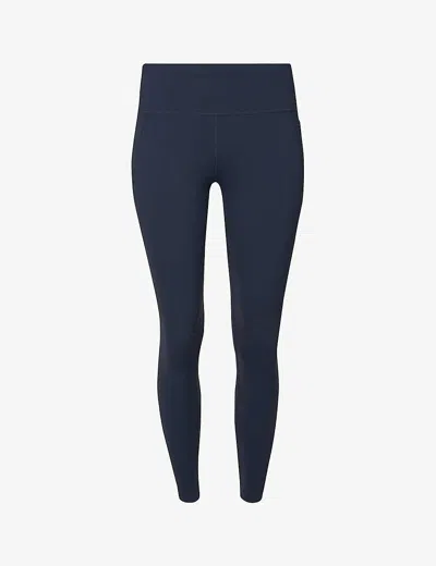 Sweaty Betty Womens Navy Blue Power Workout High-rise Stretch-jersey Leggings