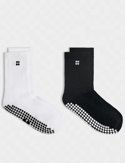 Sweaty Betty Women's Pilates Crew Gripper Sock 2 Pack In Multi