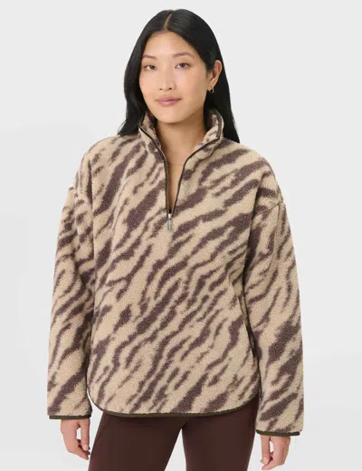 Sweaty Betty Plush Fleece Sweatshirt In Neutral