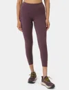Sweaty Betty Women's Power 7/8 Picot Edge Legging In Purple