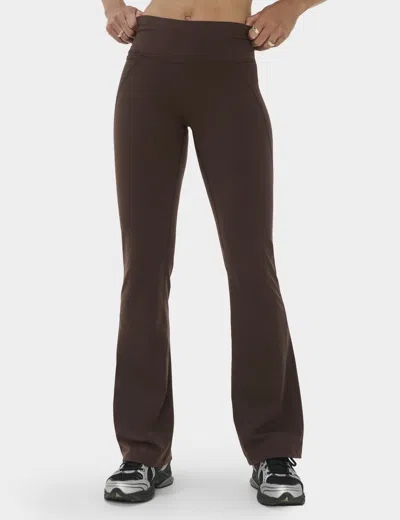 Sweaty Betty Women's Power Gym Flared Leggings In Brown