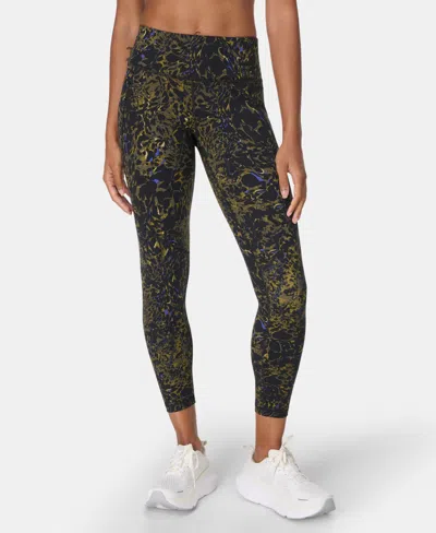 Sweaty Betty Women's Power Printed 7/8-length Workout Leggings In Black