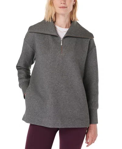 Sweaty Betty Women's Radiant 1/4-zip Sweatshirt In Grey