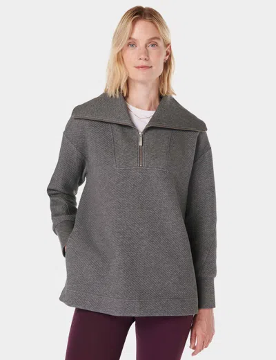 Sweaty Betty Women's Radiant Half Zip Sweatshirt In Grey
