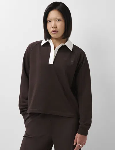 Sweaty Betty Women's Revive Rugby Sweatshirt In Brown