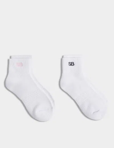 Sweaty Betty Women's Sb Logo Mini Crew Socks 2 Pack