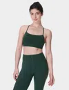 Sweaty Betty Women's Spirit Restored Yoga Sports Bra In Green
