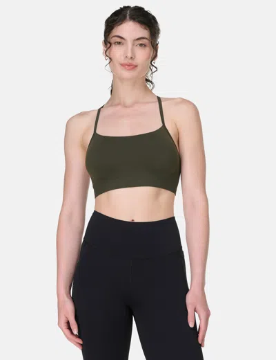 Sweaty Betty Women's Spirit Restored Yoga Sports Bra In Green