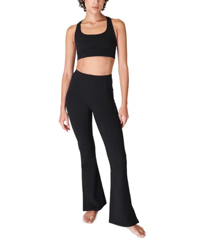 Sweaty Betty Women's Super Soft Flared-leg Yoga Pants In Black