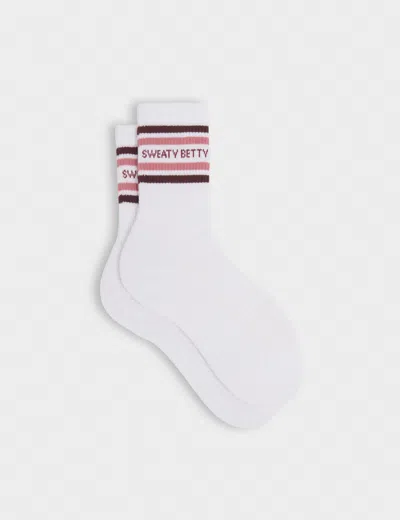 Sweaty Betty Women's Varsity Slogan Socks In White