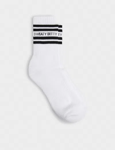 Sweaty Betty Women's Varsity Slogan Socks In White