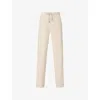 Sweaty Betty Womens Barley Beige Explorer Side-stripe Wide-leg Stretch-woven Trousers Xs In Neutral