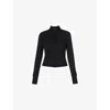 Sweaty Betty Womens  All Day Zip-up Stretch-woven Jacket In Black