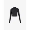 Sweaty Betty Athlete Doubleweight Zip-fastened Stretch-nylon Jacket In Black