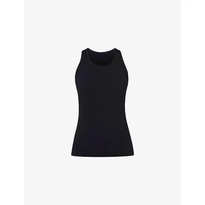 Sweaty Betty Womens  Athlete Seamless Stretch-woven Tank Top In Black