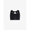 Sweaty Betty Womens Black C Zero Gravity Running Bra In Black