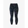 Sweaty Betty Womens  Power Canopy-print Workout Stretch-woven Leggings In Black Canopy Print