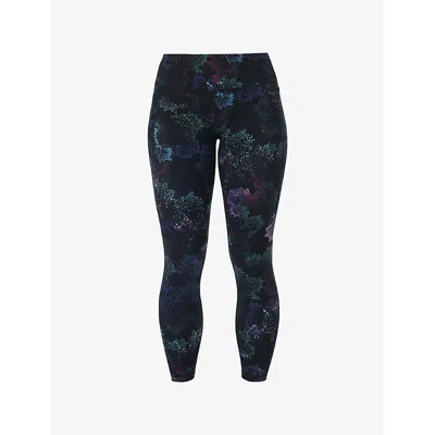 Sweaty Betty Womens  Power Canopy-print Workout Stretch-woven Leggings In Black Canopy Print