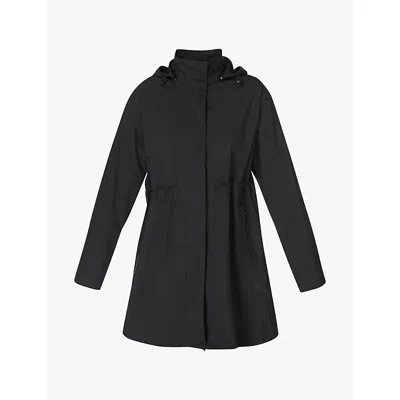 Sweaty Betty Womens Black Guide Waterproof Parka Woven Jacket Xxs