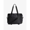 Sweaty Betty Womens Black Leopard Print Strive Woven Gym Bag In Black