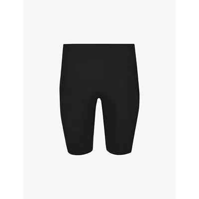Sweaty Betty Womens Black Power 9 Rubber Biker Shorts