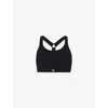 Sweaty Betty Womens Black Power Medium Support Seam-free Sports Bra In Black