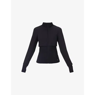 Sweaty Betty Womens  Pro Run Water-resistant Stretch-woven Jacket In Black
