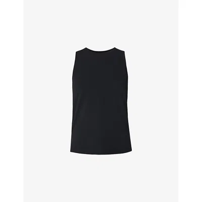 Sweaty Betty Womens Black Soft Flow Studio Jersey Vest Top