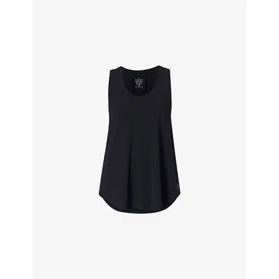 Sweaty Betty Womens  Soft Flow Studio Racer Tank Top In Black