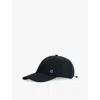Sweaty Betty Womens Swiftie Pace Logo-badge Woven Baseball Cap Black In Black
