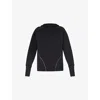 Sweaty Betty Womens Tempo Train Reflective-seam Stretch-woven Hoody Black In Black