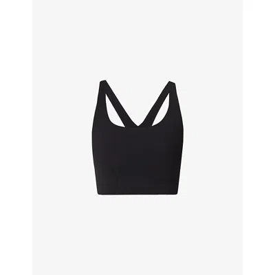 Sweaty Betty Womens Black Ultimate Studio Racerback Sports Bra Xxl