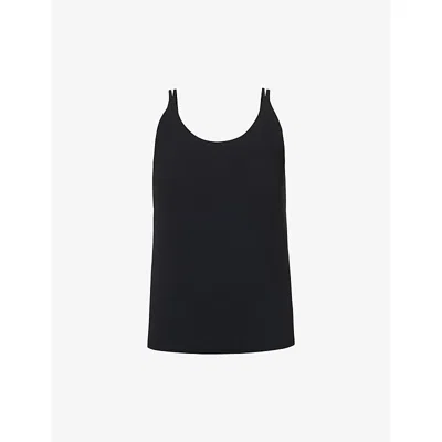 Sweaty Betty Womens Black Ultimate Studio Twin-strap Stretch-woven Bra Tank
