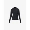 Sweaty Betty Womens Black Winter Power Slim-fit Stretch-woven Jacket In Black