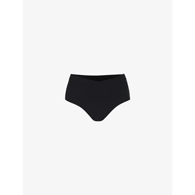 Sweaty Betty Womens  Wrap-front High-waist Bikini Brief In Black