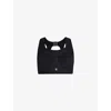 Sweaty Betty Womens Black C Zero Gravity Running Bra In Black