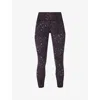 Sweaty Betty Womens Power Workout Abstract-print Stretch-woven Leggings Blckluxe Leopprint Xxl In Blckluxe Leopprint