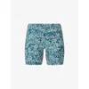 Sweaty Betty Womens Blue Meadow Print Power 6' Cycling Shorts Xs