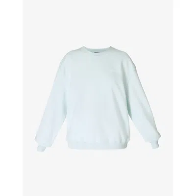 Sweaty Betty Womens Day Break Blue Revive Crew Neck Cotton-blend Sweatshirt