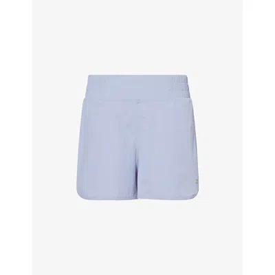 Sweaty Betty Womens Elasticated-waistband Shell Running Shorts Laguna Blue