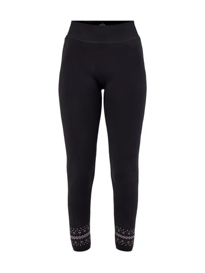 Sweaty Betty Womens Fairisle Novelty Base Layer Legging Black