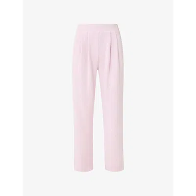 Sweaty Betty Womens Frost Pink Sand-wash Wide-leg Stretch-modal Trousers