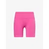 Sweaty Betty Womens Fuchsia Pink Power Mid-rise Stretch-woven Shorts In Pink